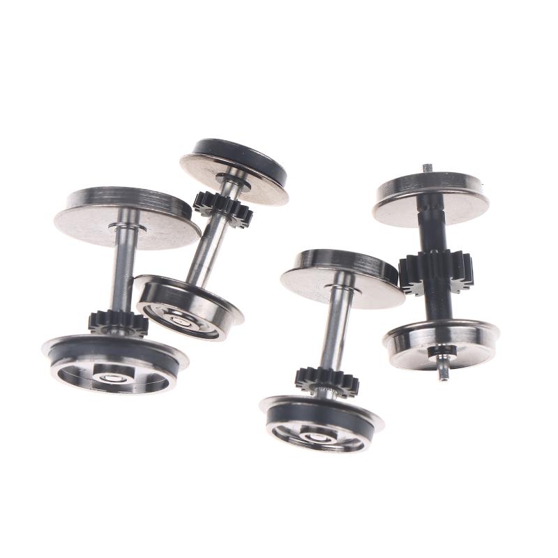 2 Pieces Ho Scale Wheels Upgrade Dc Wheel Set For 1:87 Model Trains Railroad Ho Gauge Wheels For Model Trains Diy Accessory