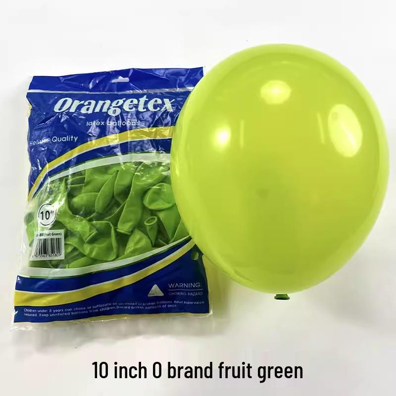 O Brand 10 American Style Macaron Latex Balloons, 2.2g, for Party Decorations (Pack of 100)