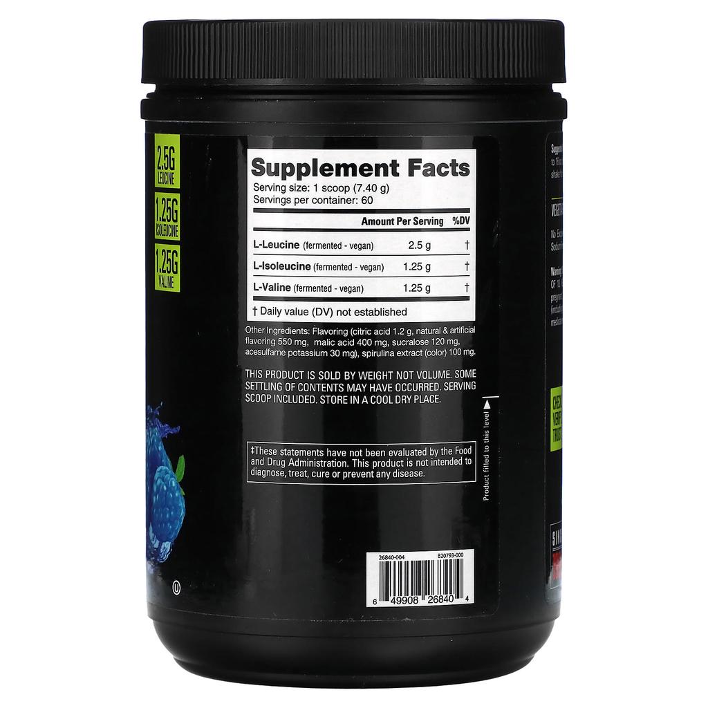 Bcaa 5000, Blue Raspberry, 444G (0.98Lb)