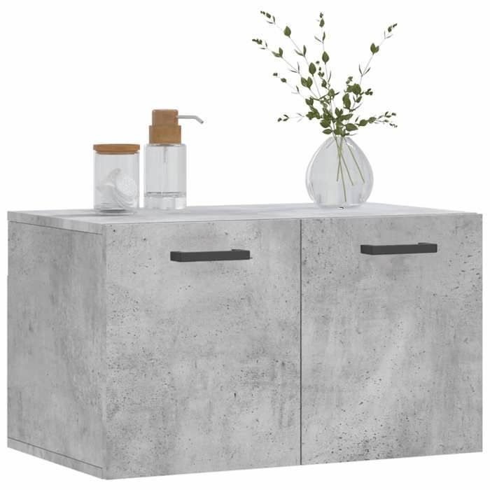 VidaXL Wall Cabinet Concrete Grey 60x36.5x35 Cm Engineered Wood 830024