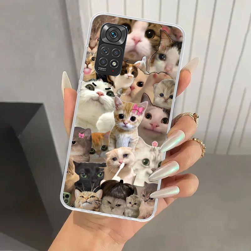 Crying Cat Memes Phone Case for Xiaomi Redmi Note 15 14 14S 13 12S 12 Pro 11S 11 Plus 11T 11E 10S Soft Funda Print Shell Redmi N