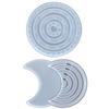 3x Silicone Calendar Disc Mold Moon Calendar Mold Perpetuals Calendar Disks Mold Rotatable Circular Wall Hanging Decor