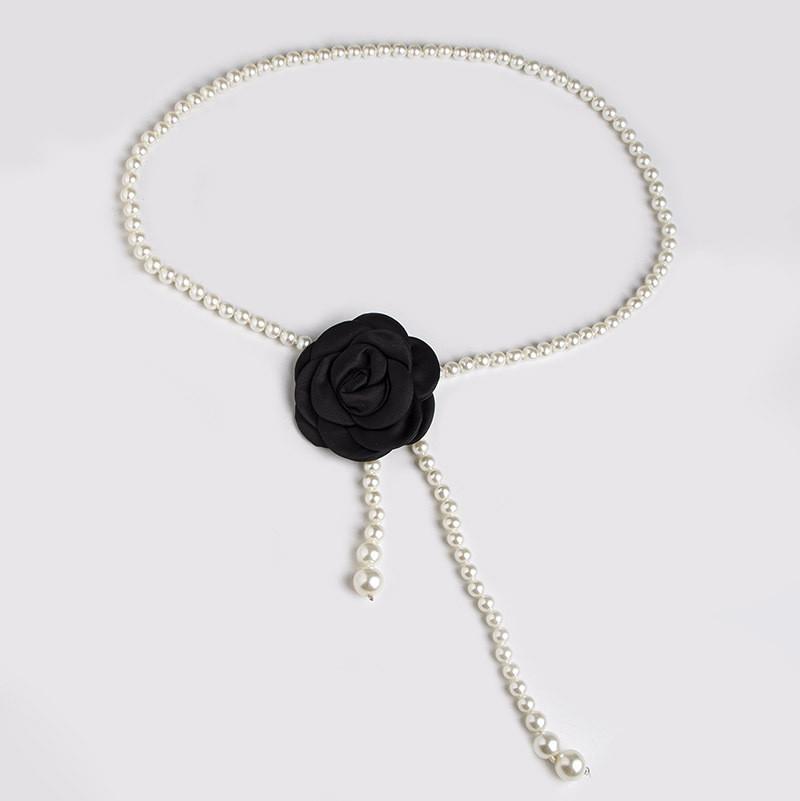 Hanfu Elegant Waist Chain With Pearl Elements For Formal Costume Traditional