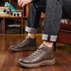 Fleece, Thicker, Light, Comfortable and Fashionable New Retro Martin Boots, Non-slip and Anti-leather Shoes
