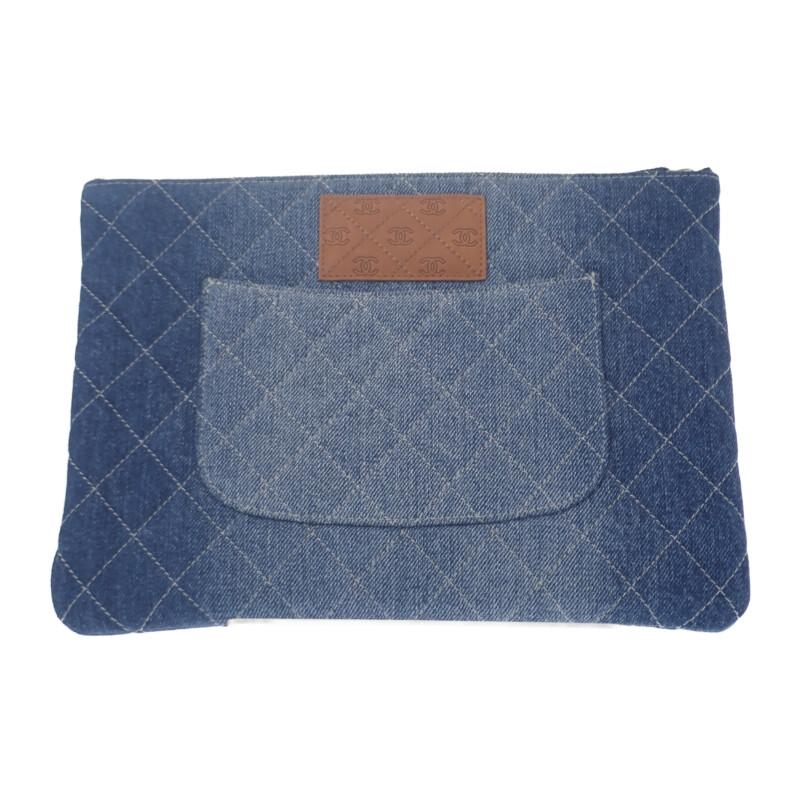 CHANEL  Clutch bag blue denim Women