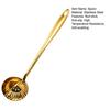 Stainless Steel Soup Ladle with Long Handle And Strainer 2-in-1 Kitchen Spoon for Serving And Filtering Easy To Store Hanging Hole Cooking Tools