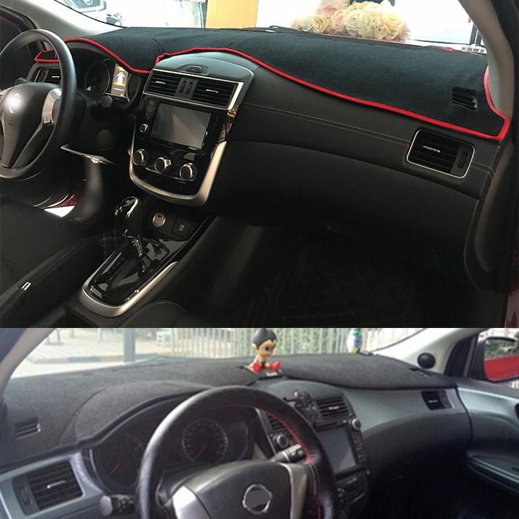For 2012-2024 Nissan Tiida C13 C12 Dashmat Dashboard Cover Instrument Panel Insulation Sunscreen Protective Pad Ornaments