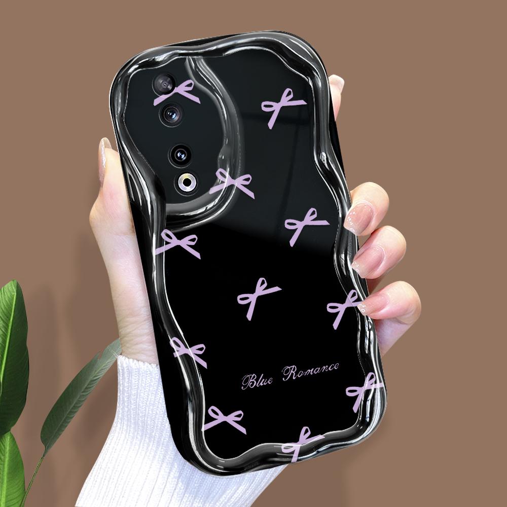 

Милый мультяшный узор, кремовая текстура, мягкий силиконовый чехол с волнистыми краями, чехол для телефона для Huawei Honor Infinix Tecno iPhone Infinix Hot 30