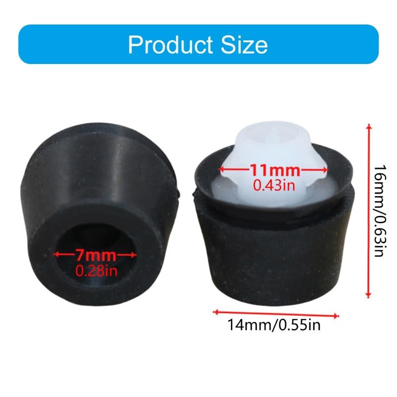 10pcs Rubber Dampers Resilient Rubber Mounts 90541-09124 Replacement Rubber Suspension Cushions for Automotives