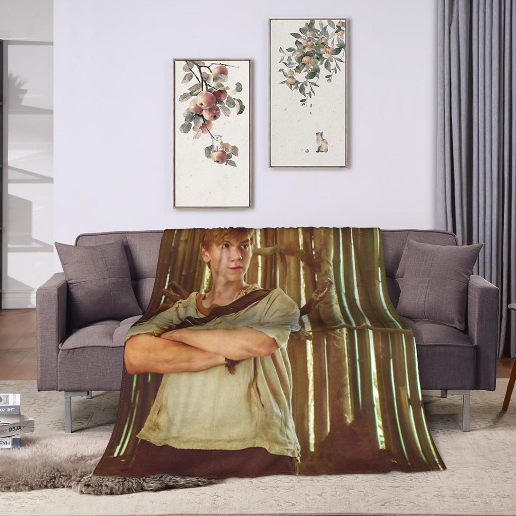 The Maze Runner Flannel Blankets Newt X Thomas Soft Bedding Throws for Outdoor Travel Graphic Bedspread Sofa Bed Cover