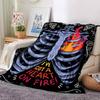 1 Stück Drachen-Gitarre-Themen-Decke Weiche Flanelldecke für alle Jahreszeiten Gemütliche Überwurfdecke mit kräftigem Grafikdruck, Reise- oder Urlaubsgeschenk für Familie & Freunde