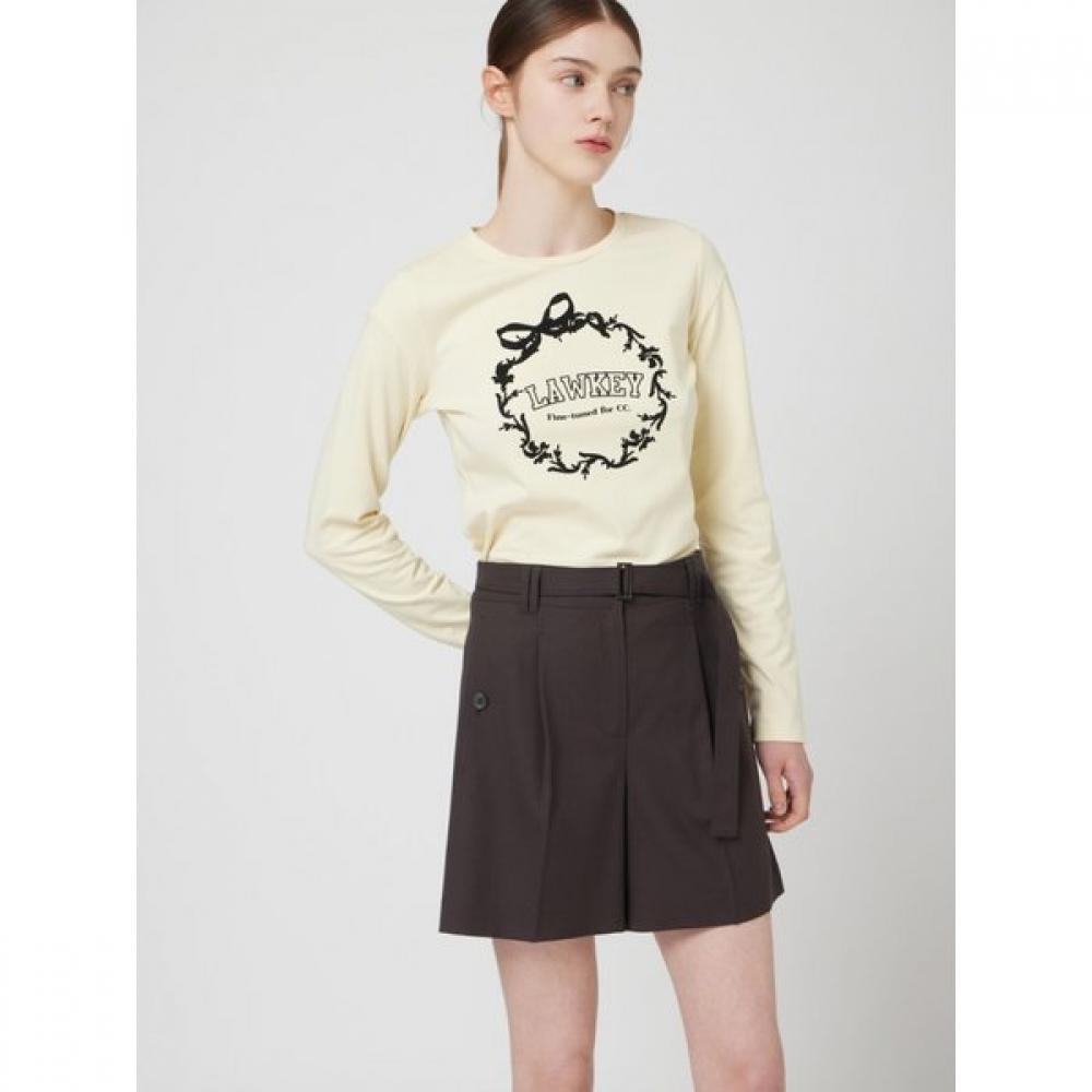 Cc Collect Velvet Ribbon Print Tee C253psm021