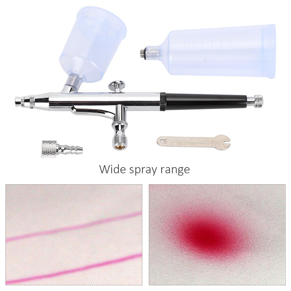 Airbrush Set Pneumatic Tools Double Pot for Nail Art Makeup Painting Spray Gun T131