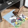 Moomin Cartoon Printed Absorbent Washable Carpet,Non-Slip Bathroom Mats,Kitchen Rugs,Living Room Entrance,Camping Picnic Rugs