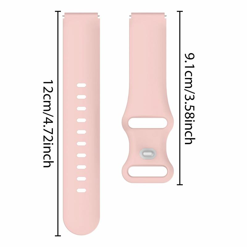 Schnellverschluss Silikon-Uhrenarmband für Huawei GT4 41mm Für Garmin Active S Weiches Bequemes Atmungsaktives Verstellbares Armband