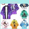 Demon Slayer Cartoon Printed Top Agatsuma Zenitsu Tanjiro Kamado Cosplay Costume
