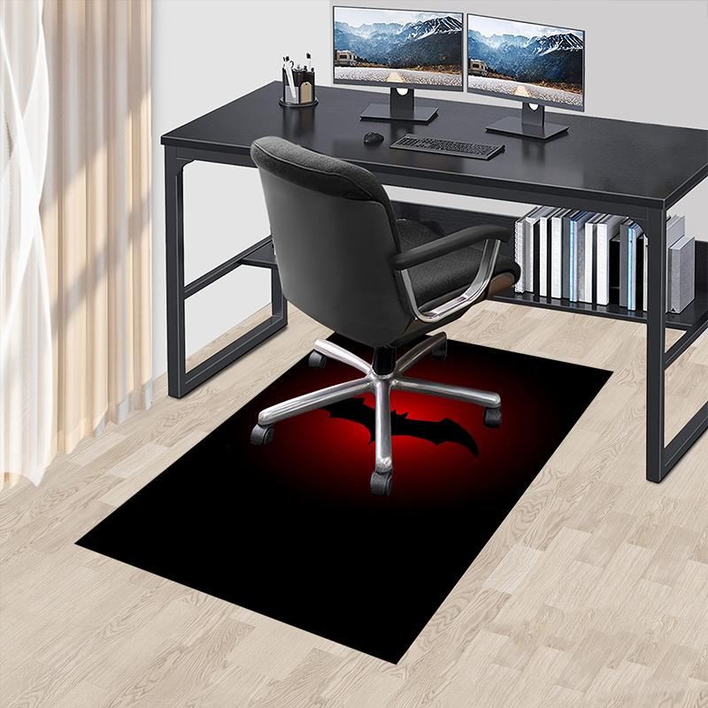 

Bat Symbol Office Carpet Chair Mats, Home Decor Dormitory Floor Protector With Anti-Skid Backing, Large Area Coverage, Christmas Decorations 60cm by 90cm