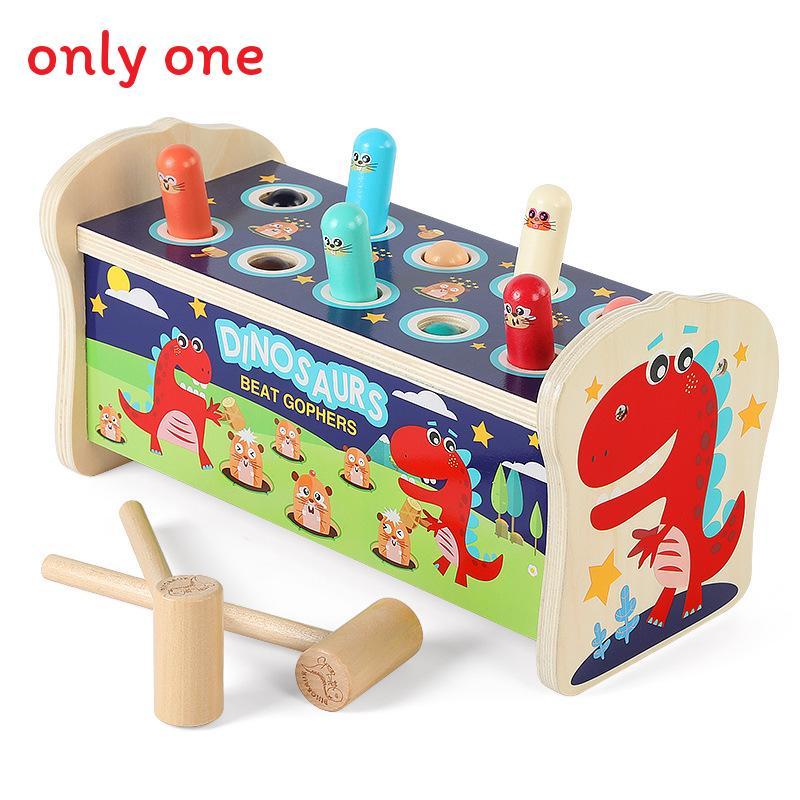 

Wooden Whacamole Game Toy With Dinosaur Design For Family Fun And Child Learning Dinosaur