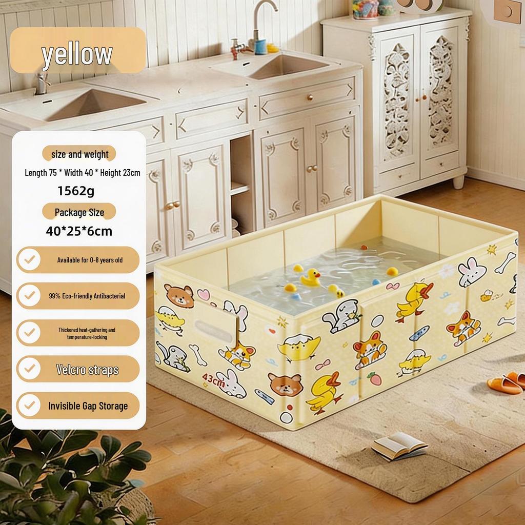 Umweltfreundliche Isolierte Tragbare Faltbare Babybadewanne - Groß, Schnell zu Öffnen, Keine Installation.