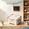 DIY Hand-Crank Wooden Music Box Science Experiment Kit for Students