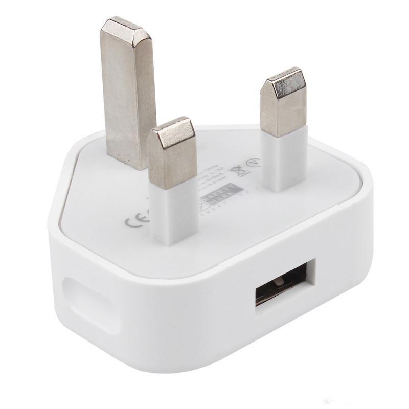 5V1A Charger with British Standard Plug, Hong Kong Style, Single USB Port