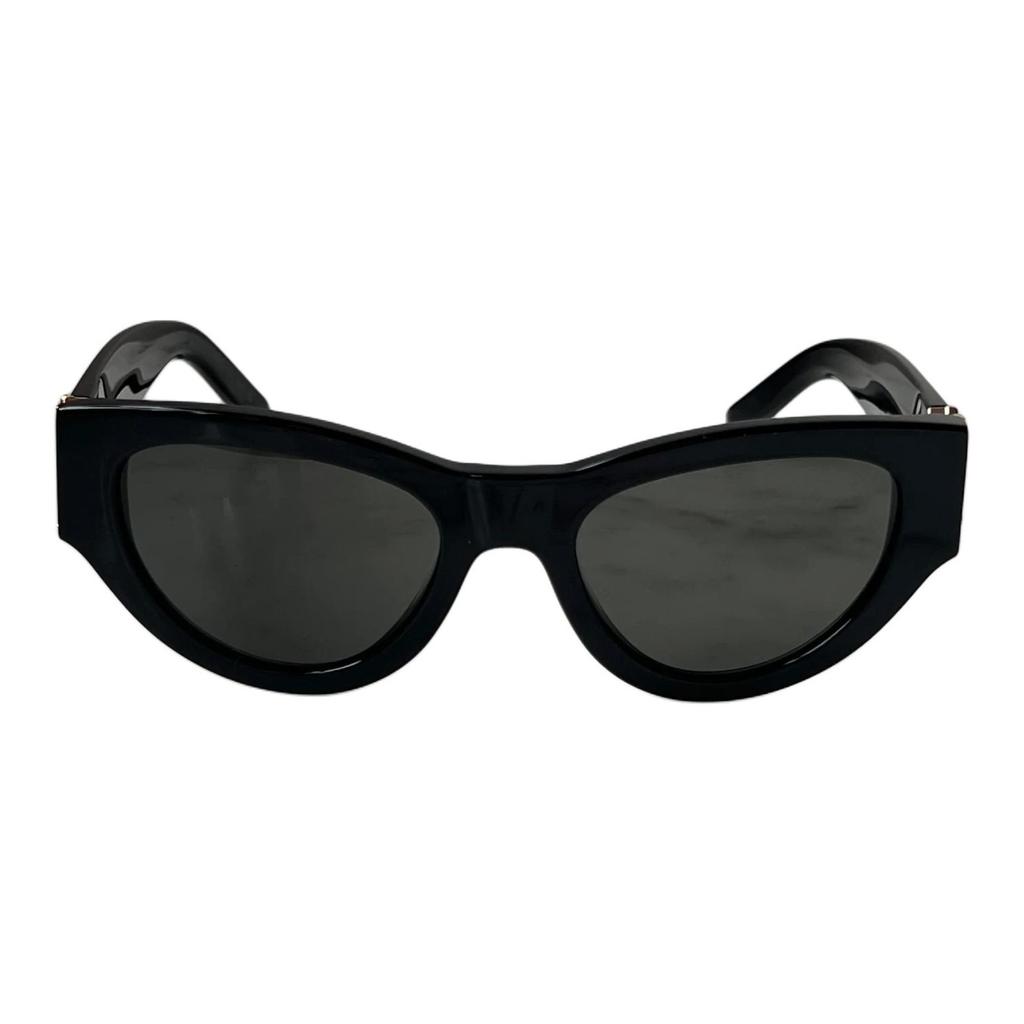 Saint Laurent Occhiali da Sole Cat Eye Monogramma Lucidi Neri da Donna SL-M94001