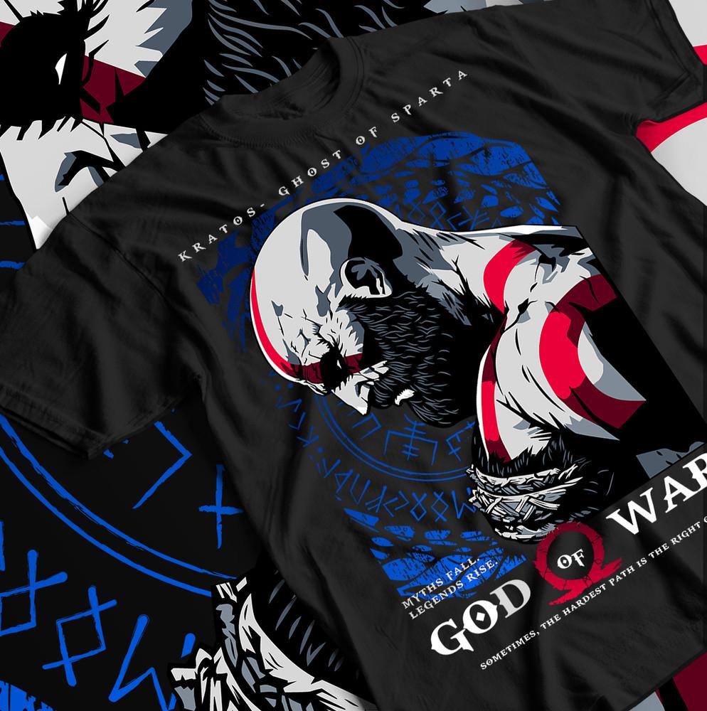 

God of war shirt Kratos T-shirt Ghost of Sparta Unisex Shirt , gift for her 4XL