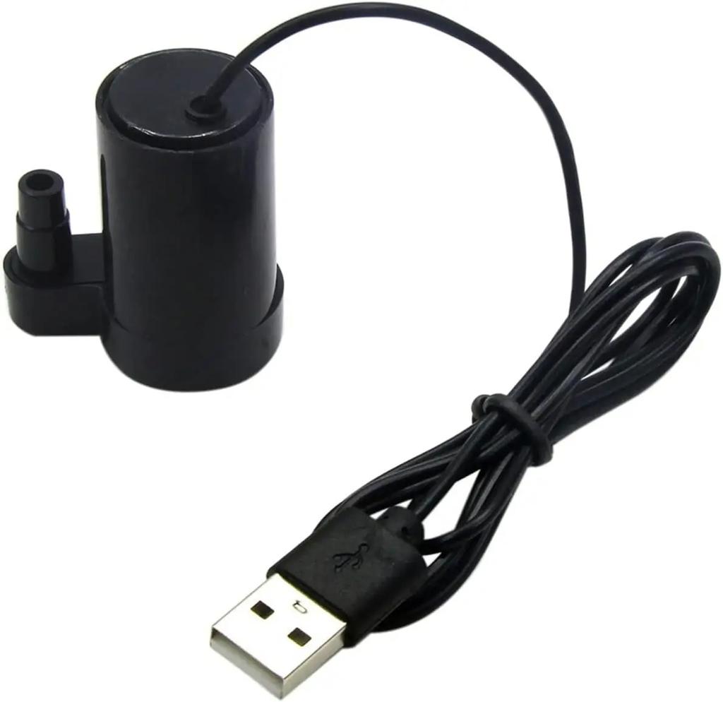 DC 3-5V USB Micro Submersible Mini Low Noise Water Pump for Aquariums Fish Tank Pond Fountain Hydroponics Garden