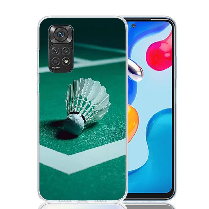 

Badminton Sport Phone Case For Xiaomi Redmi Note 13 14 15 Pro Plus 12S 12 14S 11S 11E 10 10S 11 11T 5G 4G Cover Coque Redmi Note Redmi Note 14 Pro 4G
