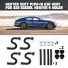 Car Parking Heater Ducting Pipe+Air Vent Outlet Hose Tube Connector Hose Clips