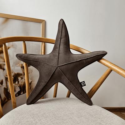 Large VELVET VE2205 Starfish Pillow | Brown