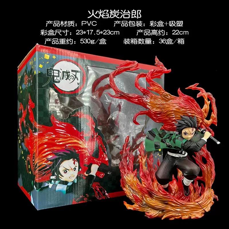 Anime Kimetsu No Yaiba Anime Figure Figuarts Zero Tanjiro Kamado Hinokami Kagura Action Figure Demon Slayer Figurine Model Gifts