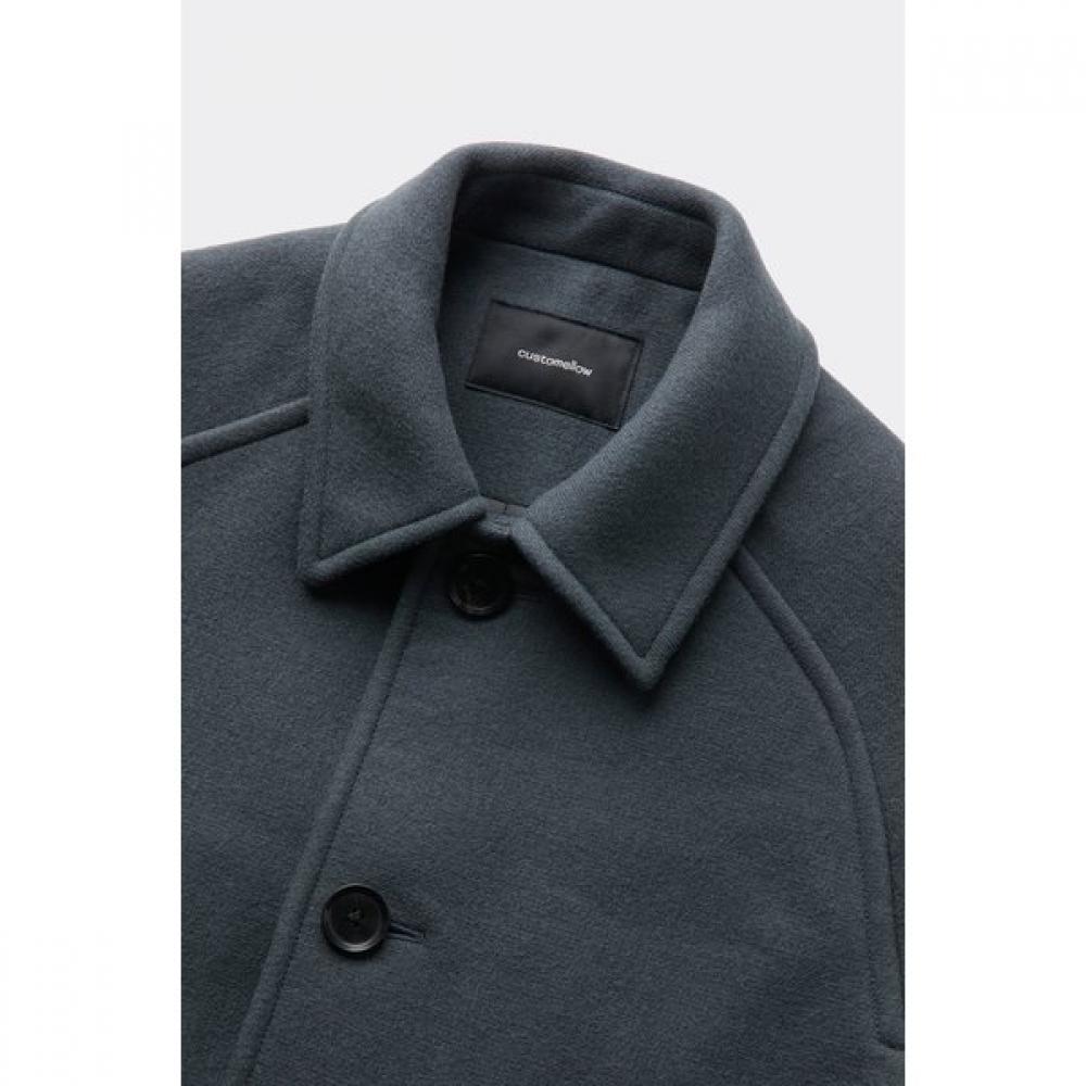 Customellow Women Grey Wool Coat Cwcaw25812gyx