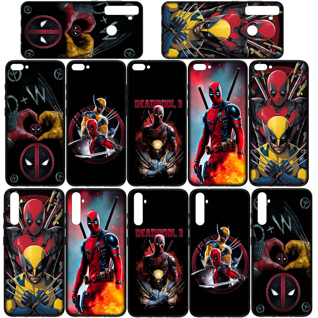 Phone Case for iPhone 17 16 15 Xiaomi Poco F8 F7 X7 X6 M8 C85 C75 C71 Redmi Note 14 13 12 11 Pro Max A3 14C 13C 15C Deadpool VS Wolverine Marvel Cover