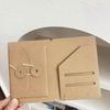 1 PZ Quaderno da Viaggio in Carta Kraft Cartella in Carta Kraft Portatile Standard Busta Porta Passaporto Biglietti da Visita Ricevute