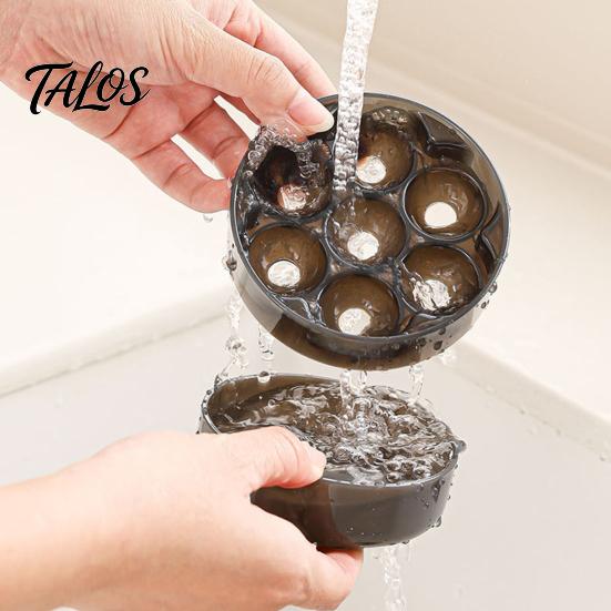 Non-toxic Food Storage Box 7 Hole Cherry Pitter, Multifunctional Fruit Coring Tool for Leak Proof Reusable Container Olive, Manual Press Remover,