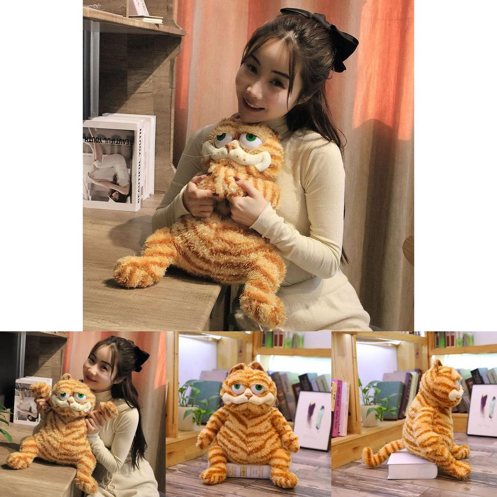 Kreskówkowa Pluszowa Zabawka Garfield Grumpy Kot Miękki Pluszak Poduszka Lalka 12-18 Cal**