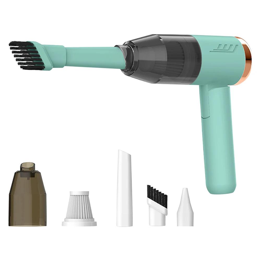 

Многофункциональный ручной автомобильный пылесос, беспроводной мини-пылесос, воздуходувка, автомобильные аксессуары, пылесос с высокой мощностью всасывания для дома и автомобиля зелёный