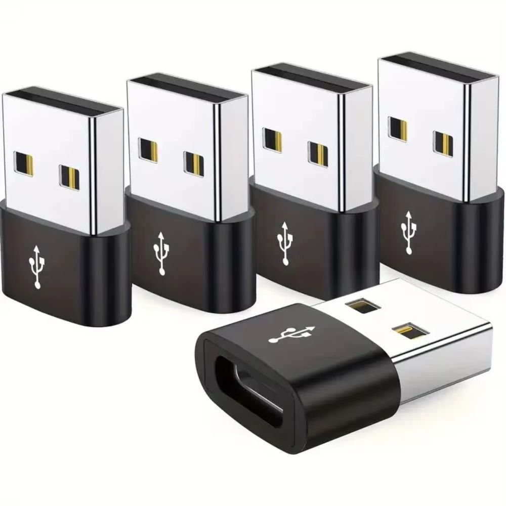5pcs Portable OTG Data Adapter Mini USB Receiver Adapter USB Type C Adapter  Mobile Phone