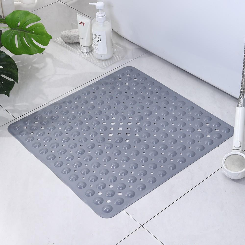 PVC5353 Non-slip Bubble Shower Mat with Suction Cups - Fall Prevention and Water Leakage Protection.