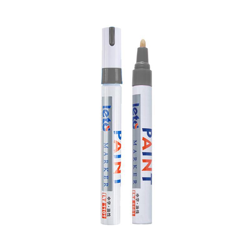Waterproof Colored Metal Graffiti Marker: Non-Fading White Oily Paint Pen for DIY and Tire Repair