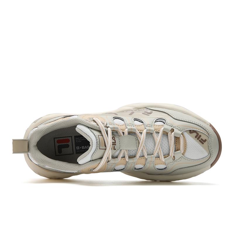 FILA Muffin Sticker Casual Shoes Women sneakers White Brown F12W541127FBB