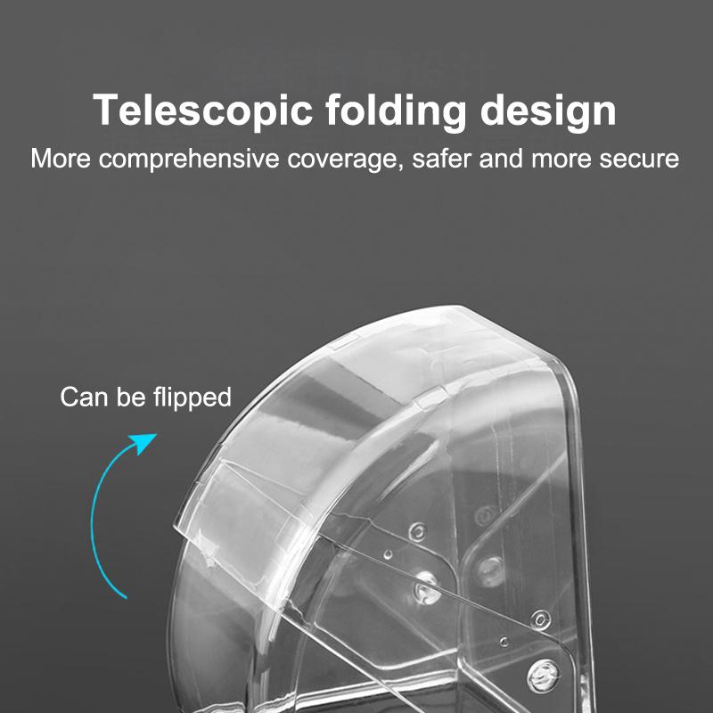 1 Piece Wireless Rainproof Doorbell Box Outdoor Transparent Doorbell Box Doorbell Rain Cover Diy Accessories