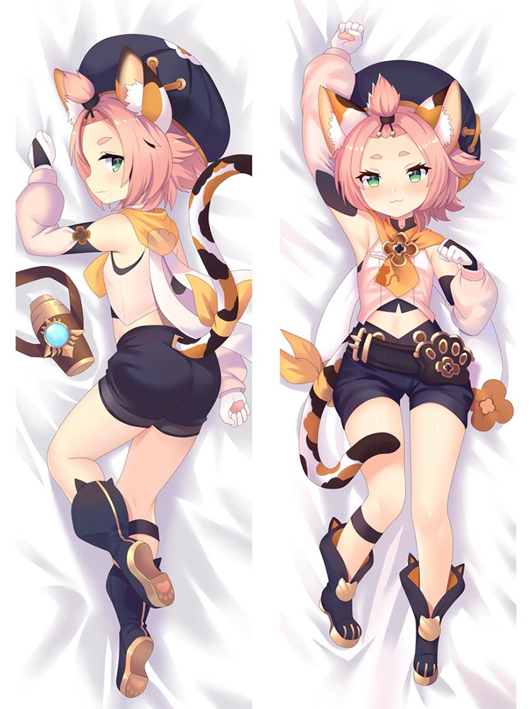 60x180cm Genshin Impact Diona Dakimakura doppelseitiger Hugging Body Kissenbezug Otaku Bettwäsche Kissenbezüge Anime Kissenbezug