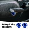 Motorcycle Mirror Bolts | 2 Pcs Universal Motorcycle Mirror Hole Bolts, Motorcycle Rearview Mirror