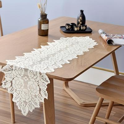 1pc Retro Lace Placemats, Vintage French Style Elegant , Handmade Embroidered Table Mats For Home Table Decoration