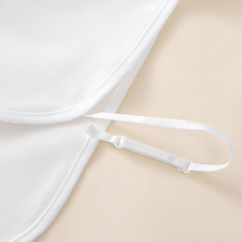 Women's Embroidered Apricot Cherry Blossom Collar with Sweater Base Shirt Versatile Detachable Decorative Chiffon Fake Collar