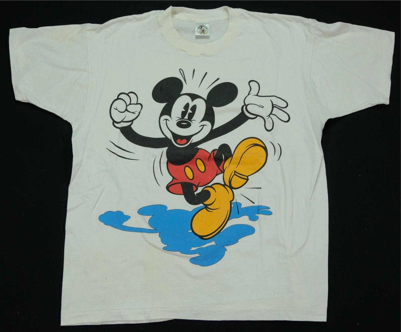 Rare Vintage MICKEY & CO Mickey Mouse Dancing Single Stitch T Shirt 80s 90s OSFA S