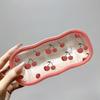 Pink Bow Glasses Case Cherry Eyewear Holder Fashion Eyeglass Case  for Sunglasses Reading Glasses