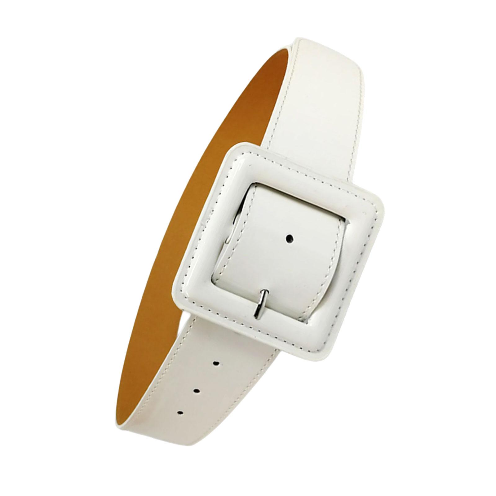 

2025 Конфетный цвет Женский пояс из ПУ кожи Широкий корсет Пояс для талии Платье Брюки Пояс Декоративное украшение талии белый